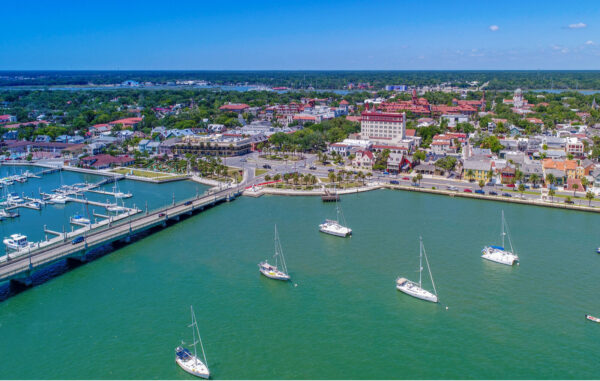 aerial view of st augustine