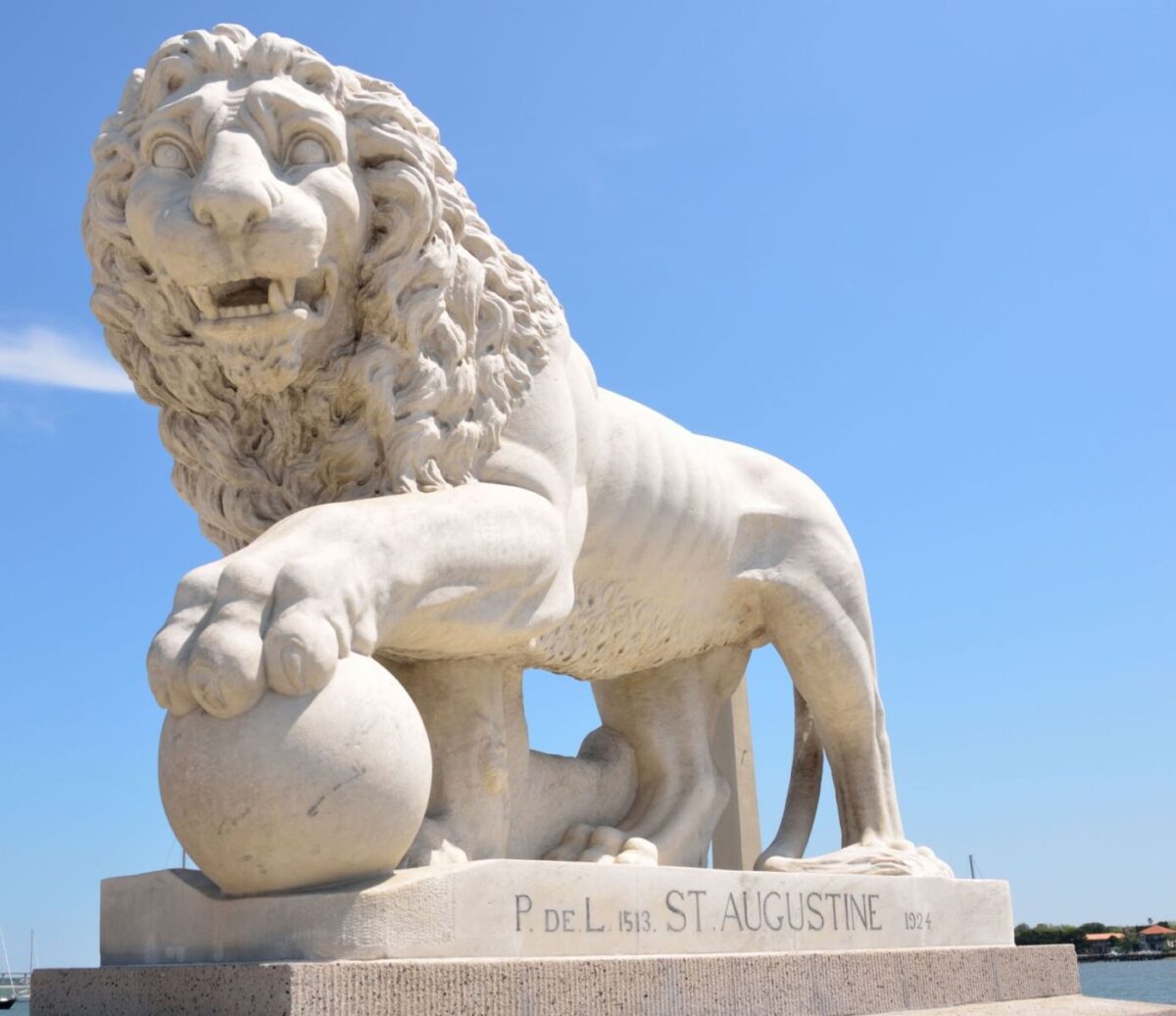 st augustine stone lion