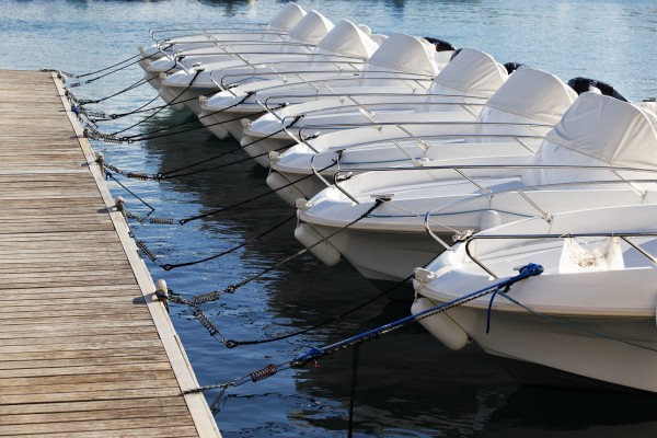 boats tied to dock
